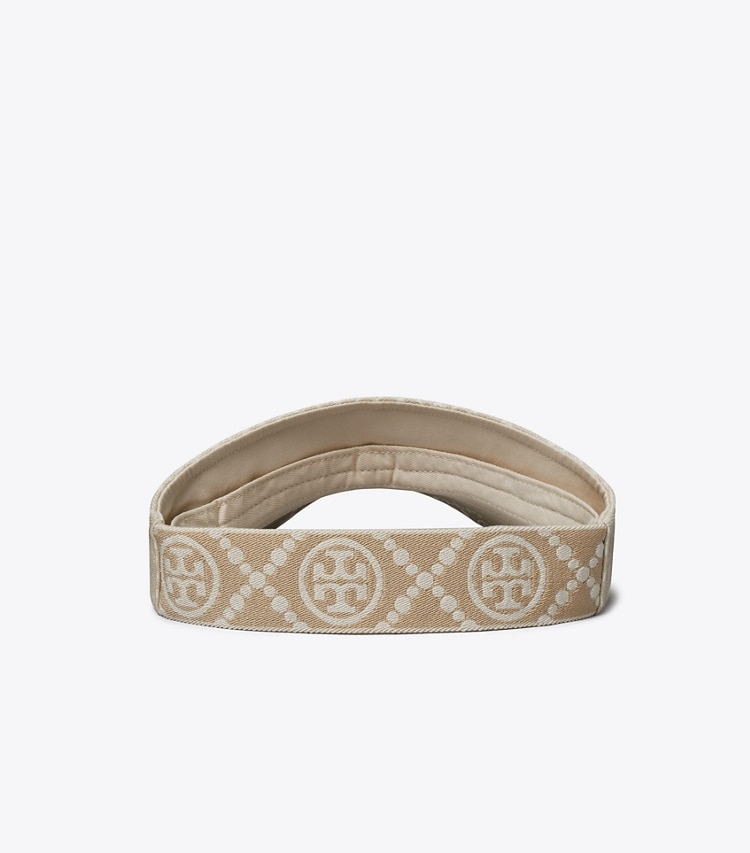 TORY BURCH T MONOGRAM VISOR - White