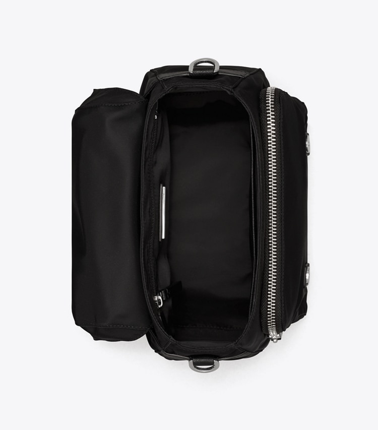 TORY BURCH NYLON SMALL MESSENGER - Black