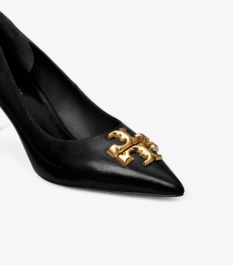 TORY BURCH ELEANOR PUMP - Perfect Black / Gold - Click Image to Close