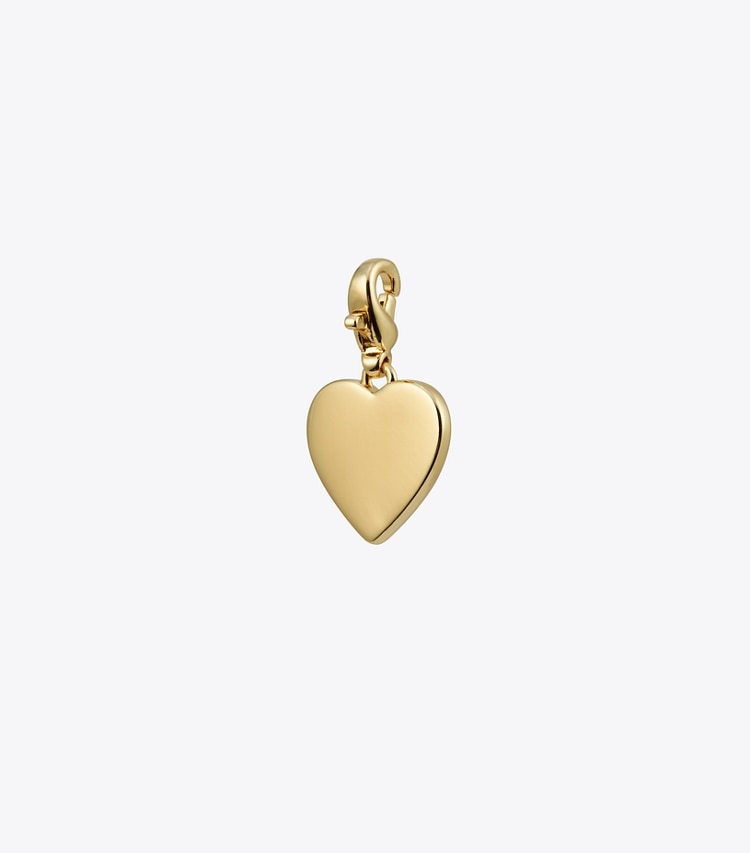 TORY BURCH HEART CHARM - Tory Gold