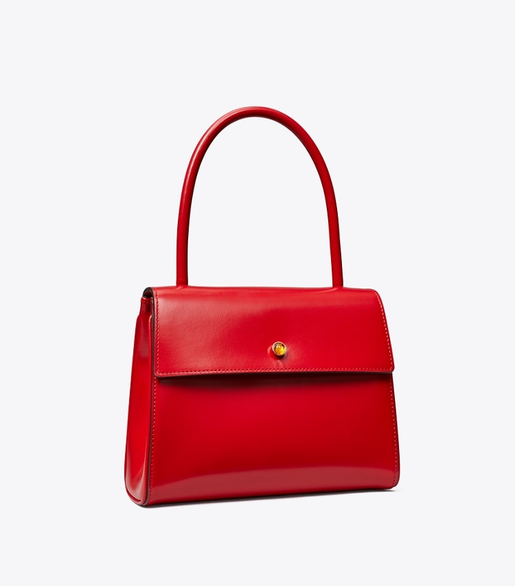 TORY BURCH SMALL DEVILLE BAG - Warm Red