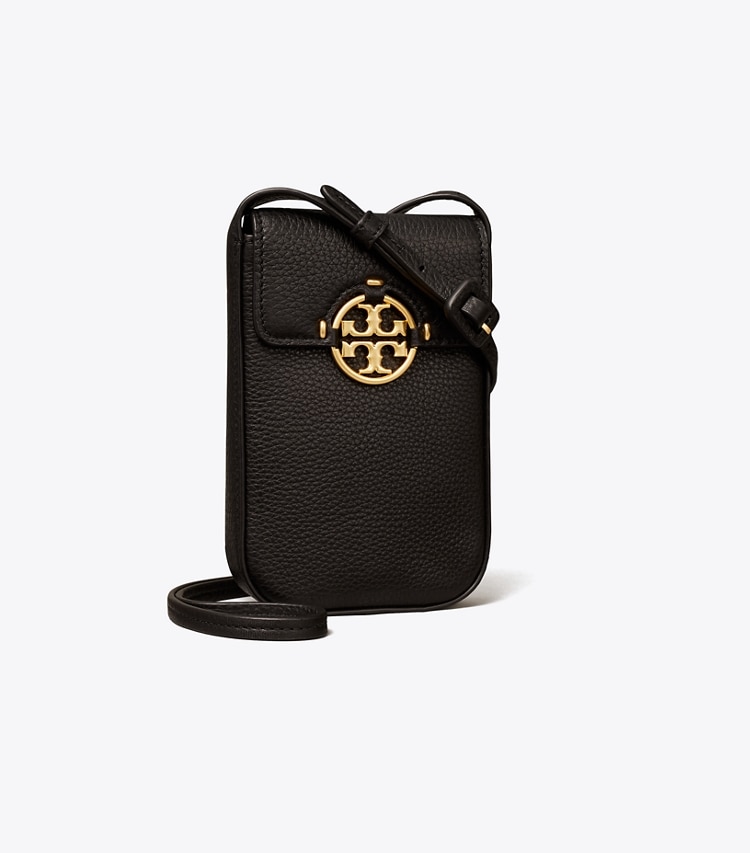 TORY BURCH MILLER PHONE CROSSBODY - Black