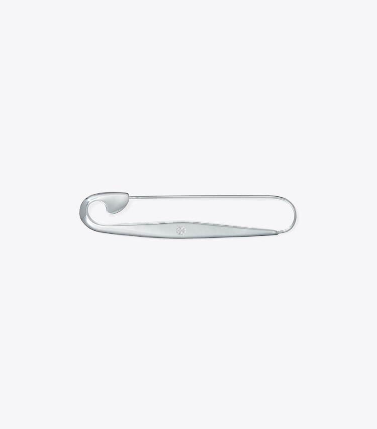 TORY BURCH SAFETY PIN BROOCH - Tory Silver