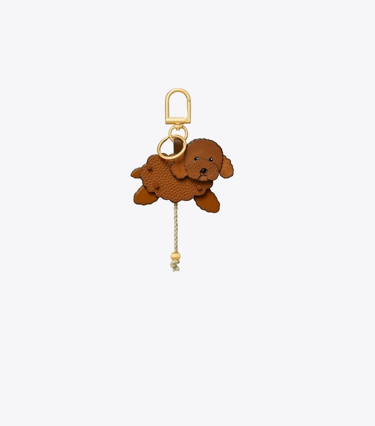 TORY BURCH CHICKEN AND SLIM KEY RING - Light Umber