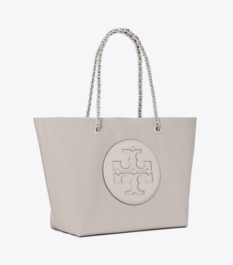 TORY BURCH ELLA CHAIN TOTE - Bay Gray