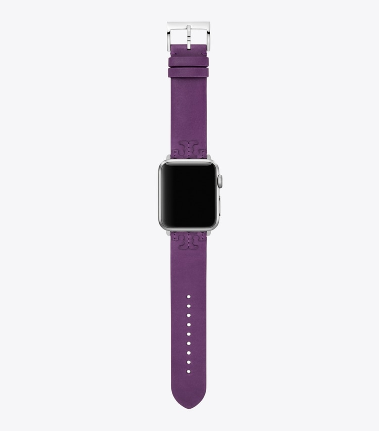 TORY BURCH MCGRAW BAND FOR APPLE WATCH, LEATHER - Mauve