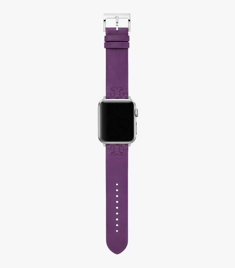 TORY BURCH MCGRAW BAND FOR APPLE WATCH, LEATHER - Mauve