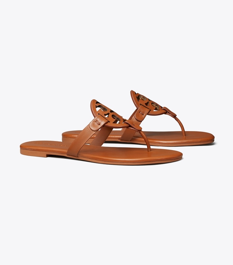 TORY BURCH MILLER SOFT SANDAL - Bourbon Miele