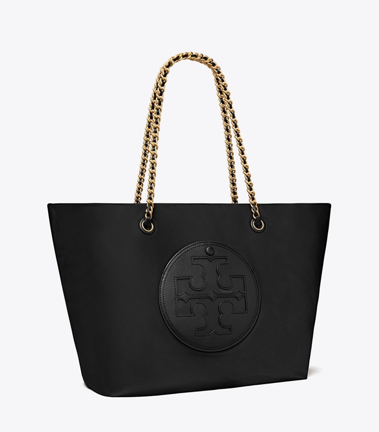 TORY BURCH ELLA CHAIN TOTE - Black