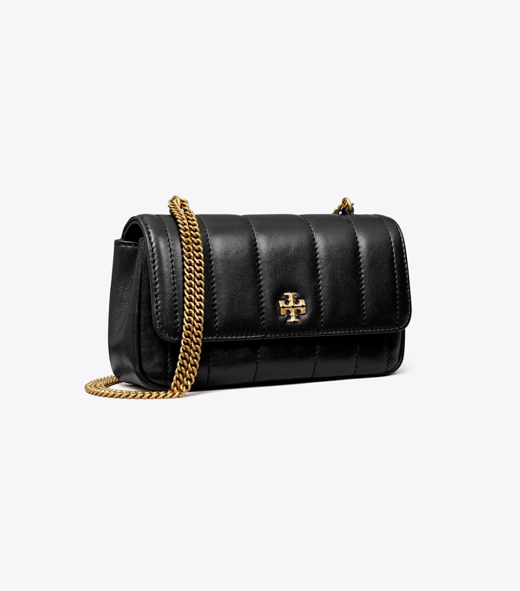 TORY BURCH MINI KIRA FLAP SHOULDER BAG - Black