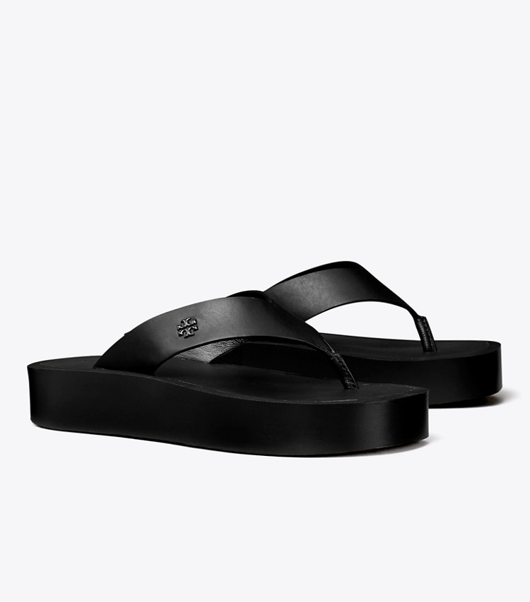 TORY BURCH PLATFORM FLIP-FLOP - Black / Black