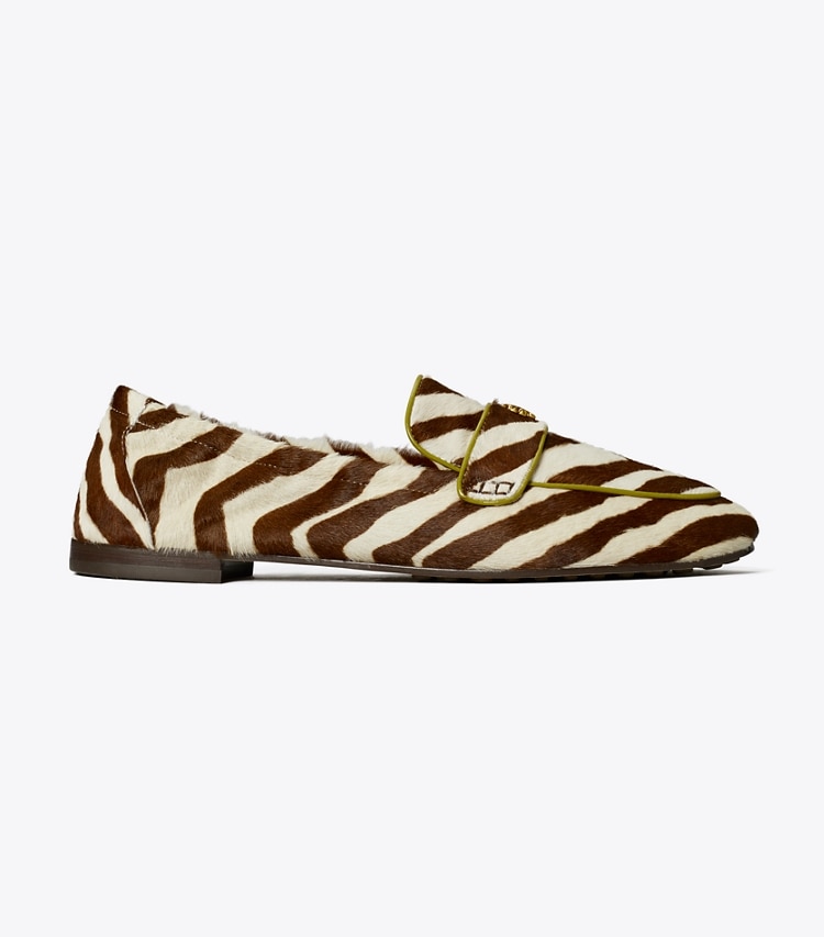 TORY BURCH BALLET LOAFER - Zebra / Algae