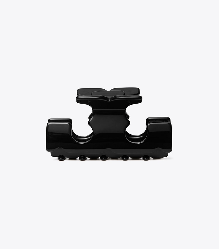 TORY BURCH SERIF-T HAIR CLIP - Black