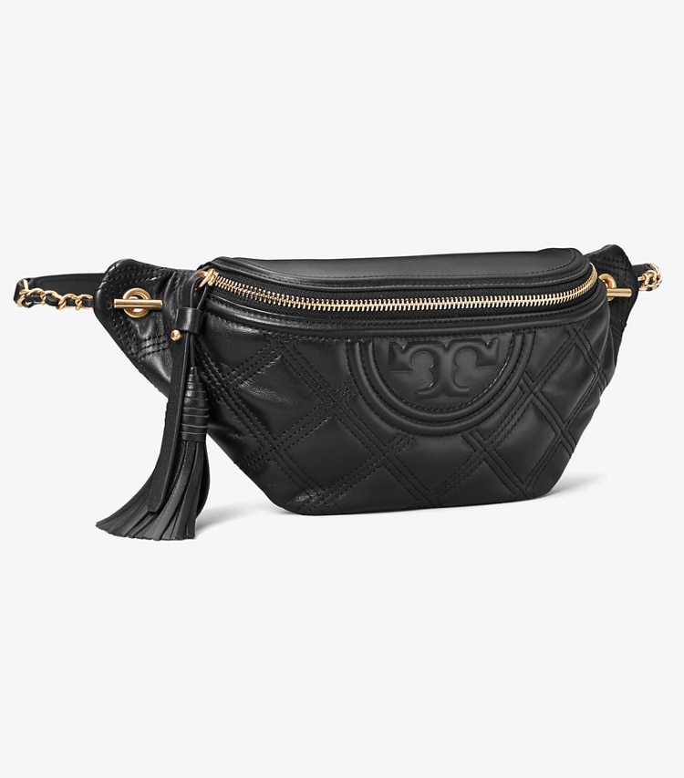 TORY BURCH FLEMING SOFT BELT BAG - Black