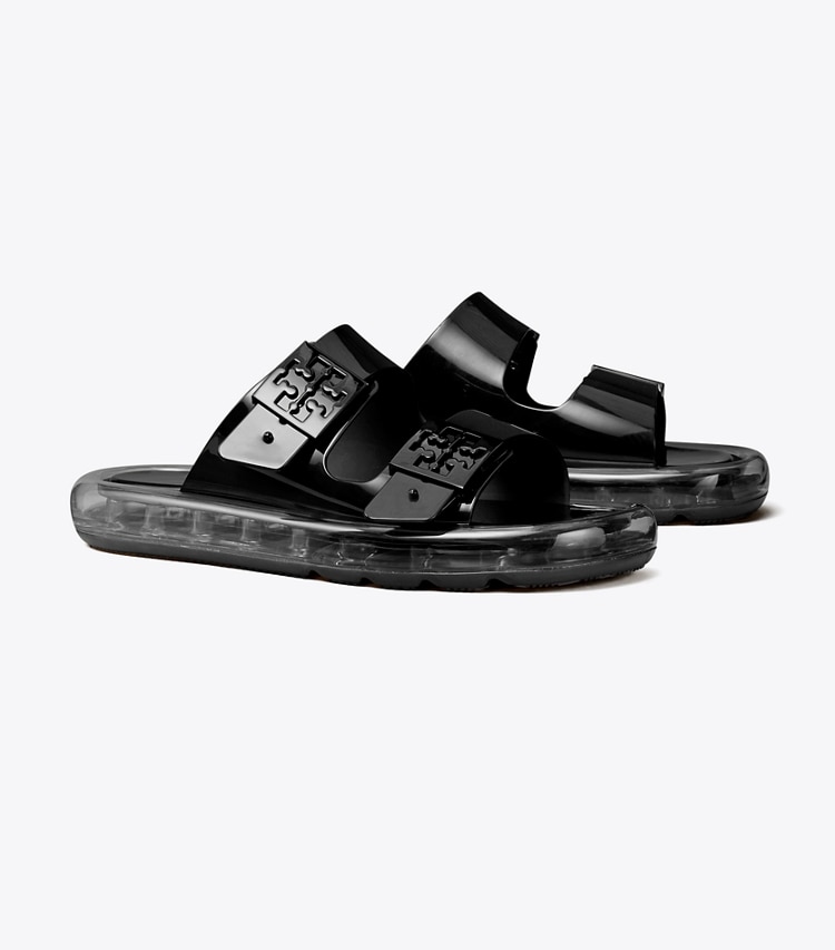 TORY BURCH BUCKLE BUBBLE JELLY - Black