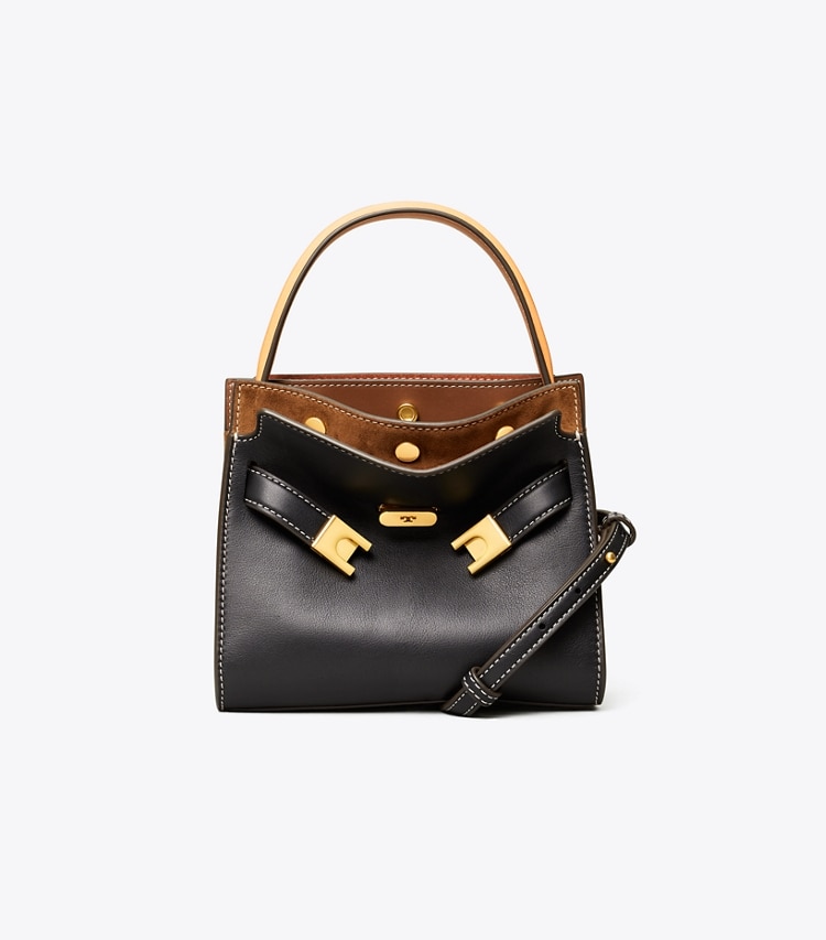 TORY BURCH PETITE LEE RADZIWILL DOUBLE BAG - Black - Click Image to Close
