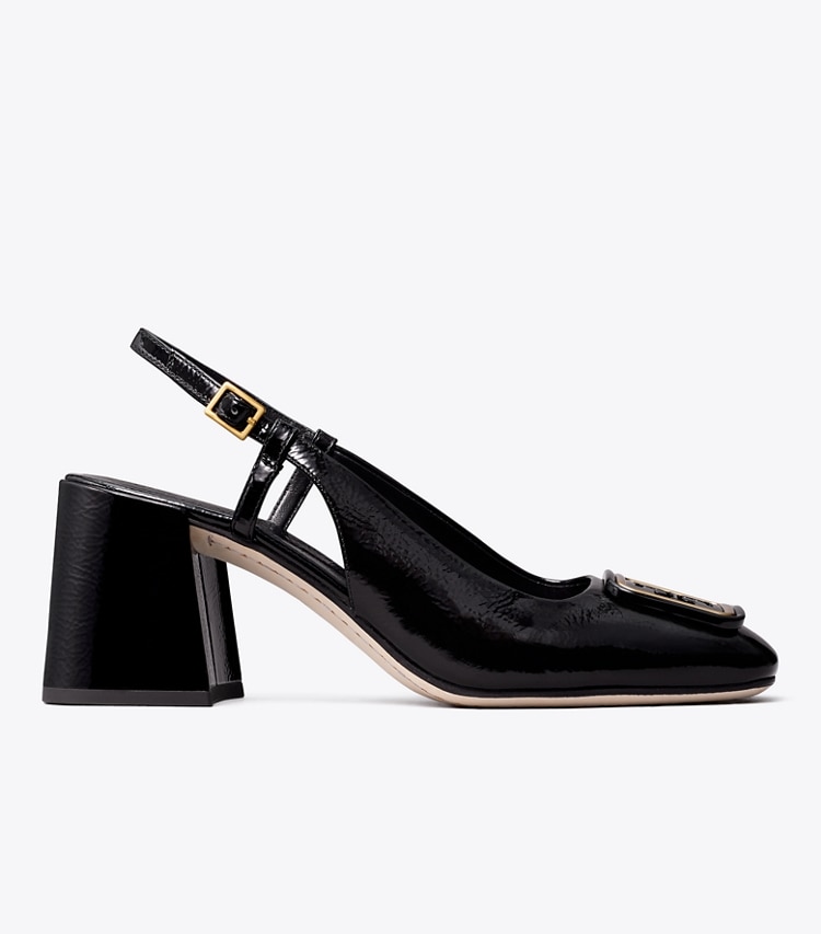 TORY BURCH GEORGIA BOMBe SLINGBACK - Perfect Black - Click Image to Close