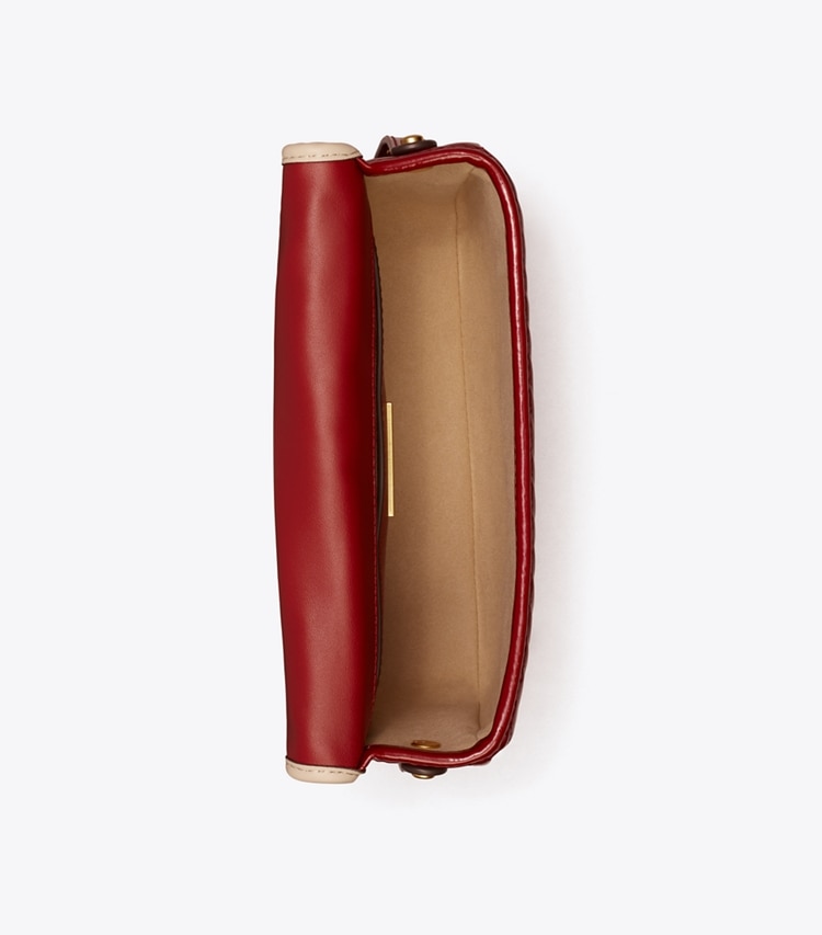 TORY BURCH ROBINSON PATENT QUILTED SHOULDER BAG - Bricklane