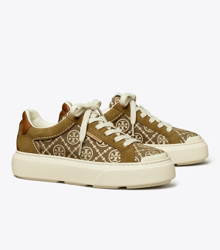 TORY BURCH T MONOGRAM LADYBUG SNEAKER - Inverse Hazel / Alce / Bourbon