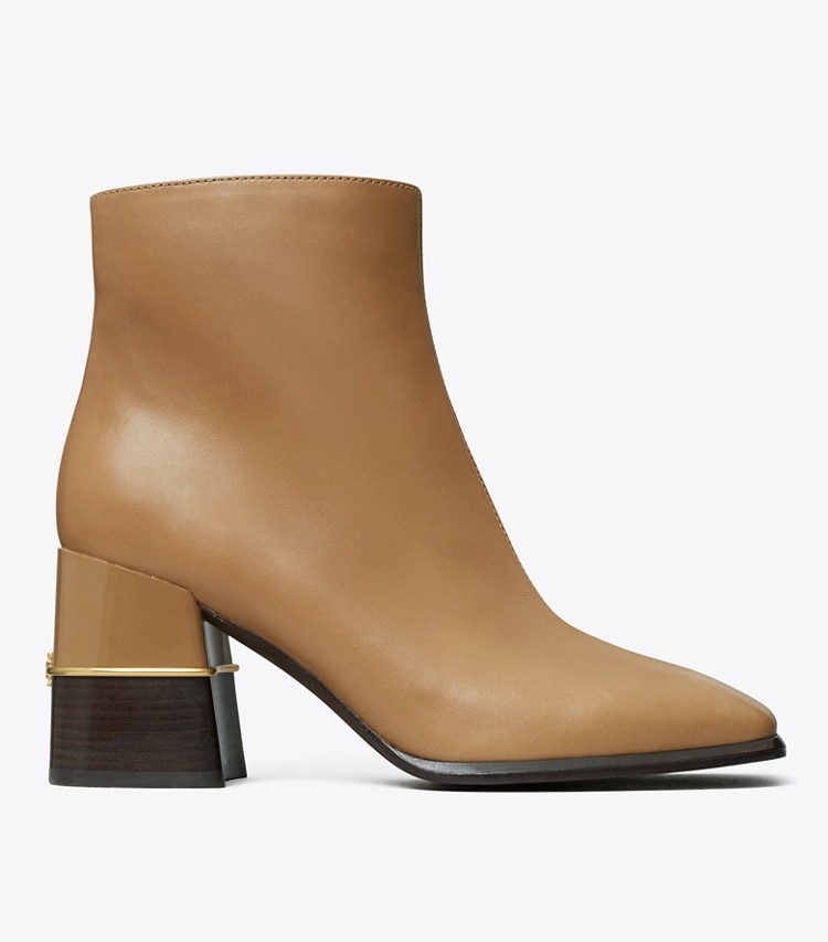 TORY BURCH LEATHER ANKLE BOOT - Almond Flour - Click Image to Close