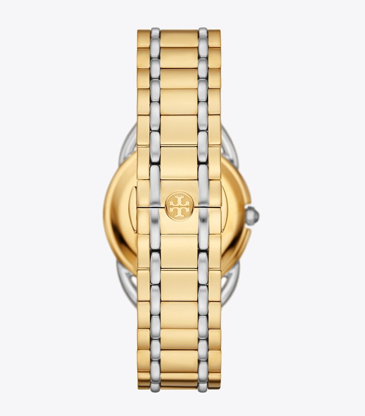 TORY BURCH MILLER WATCH TWO-TONE GOLD/STAINLESS STEEL - Gold/Silver