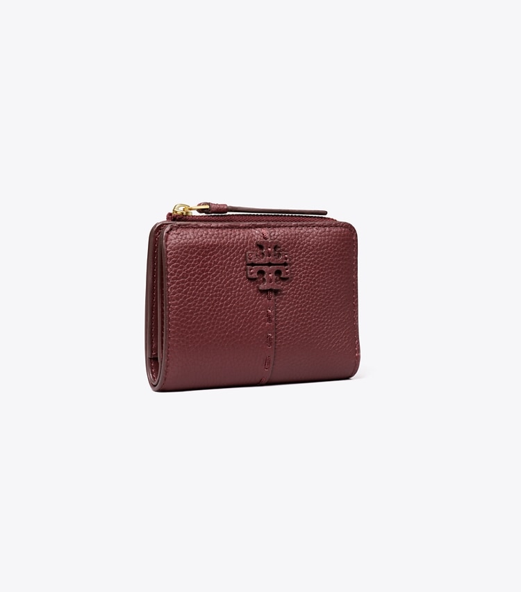 TORY BURCH MCGRAW BI-FOLD WALLET - Muscadine