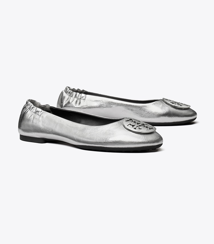 TORY BURCH CLAIRE BALLET - Silver