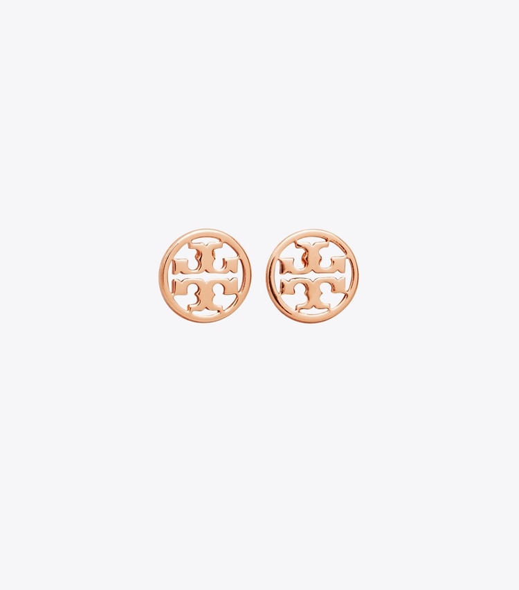 TORY BURCH MILLER STUD EARRING - Rose Gold - Click Image to Close