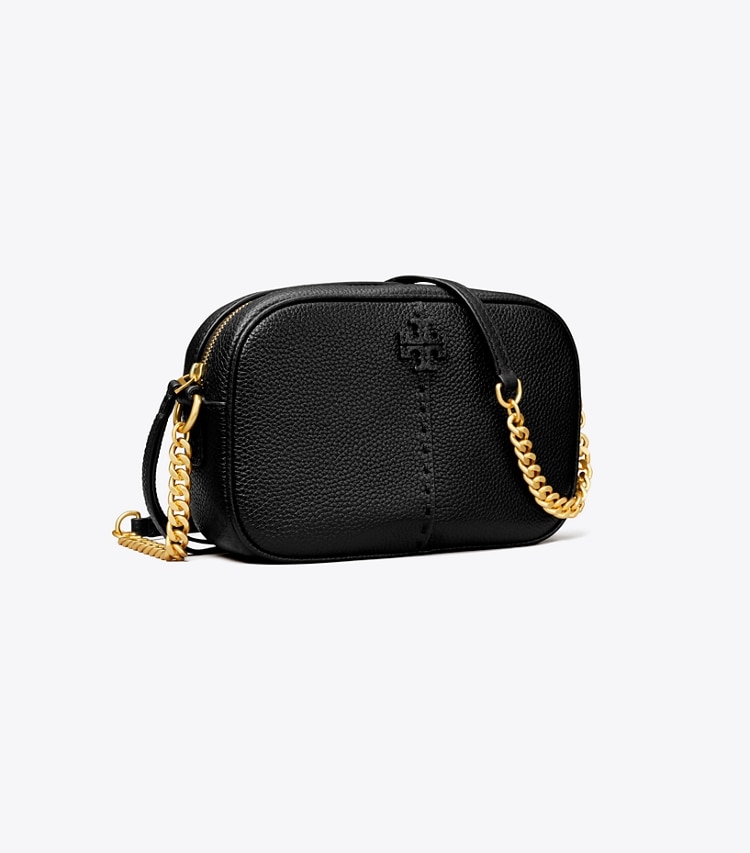 TORY BURCH MCGRAW CAMERA BAG - Black