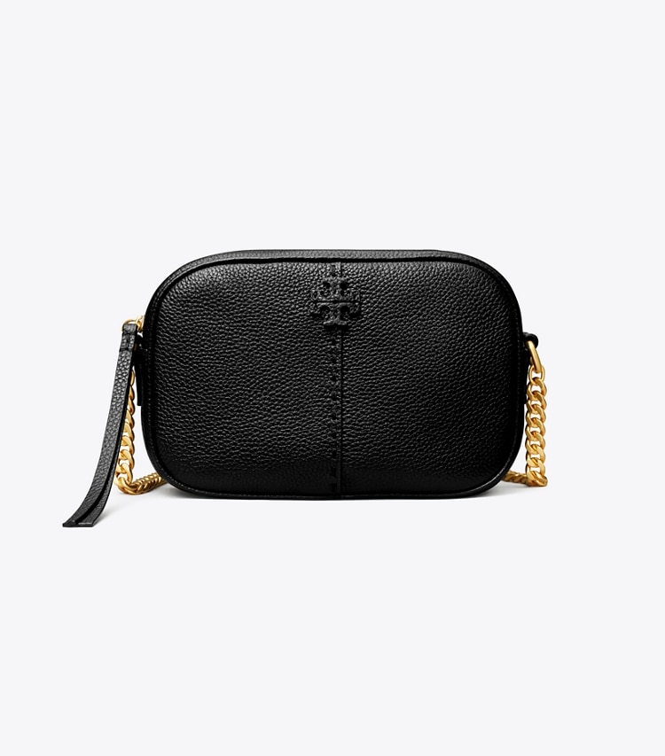 TORY BURCH MCGRAW CAMERA BAG - Black