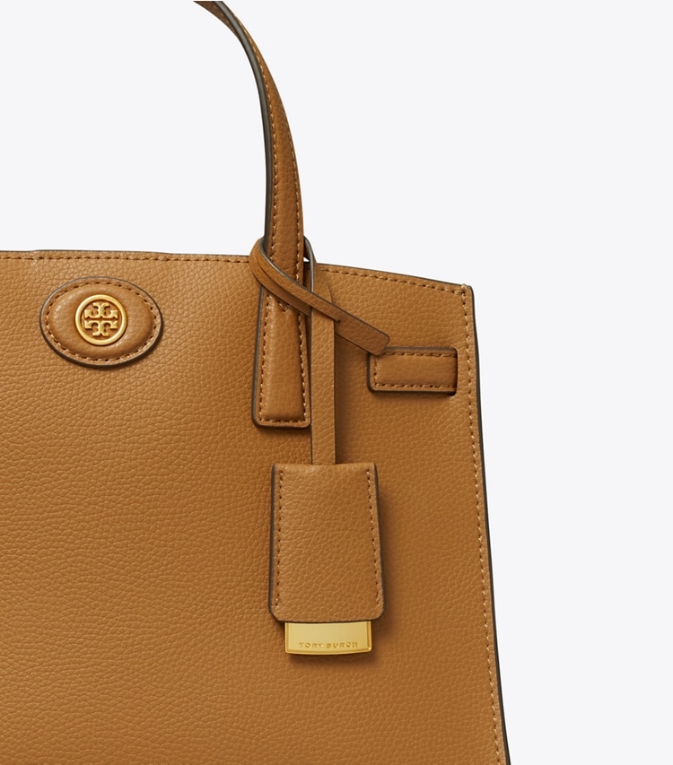 TORY BURCH SMALL ROBINSON SATCHEL - Tiger's Eye