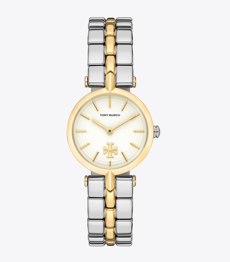 TORY BURCH KIRA WATCH, TWO-TONE GOLD/STAINLESS STEEL - Ivory/2 Tone