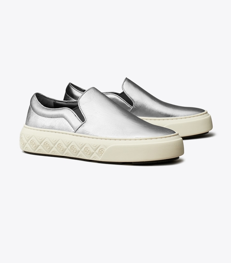 TORY BURCH LADYBUG SLIP-ON SNEAKER - Silver