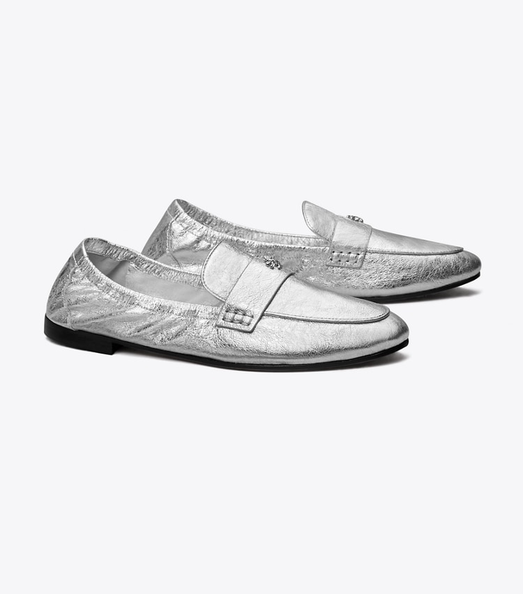 TORY BURCH BALLET LOAFER - Shiny Silver