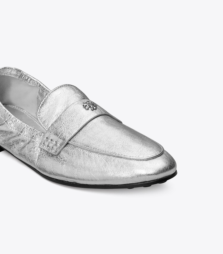 TORY BURCH BALLET LOAFER - Shiny Silver