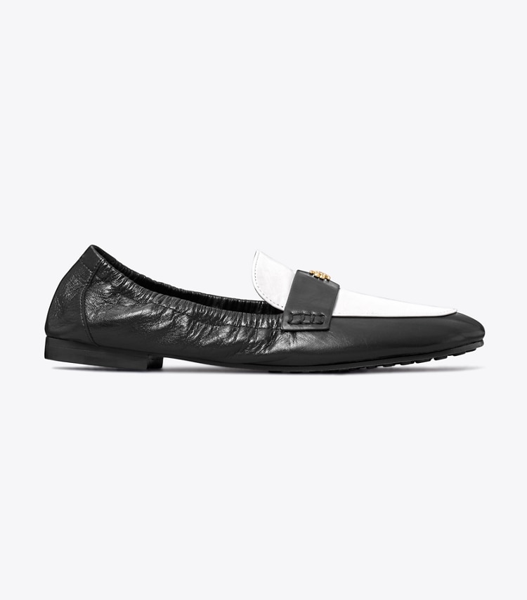 TORY BURCH BALLET LOAFER - Perfect Black / New Ivory - Click Image to Close