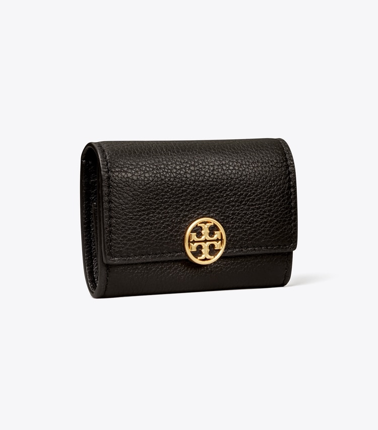 TORY BURCH MINI MILLER WALLET - Black