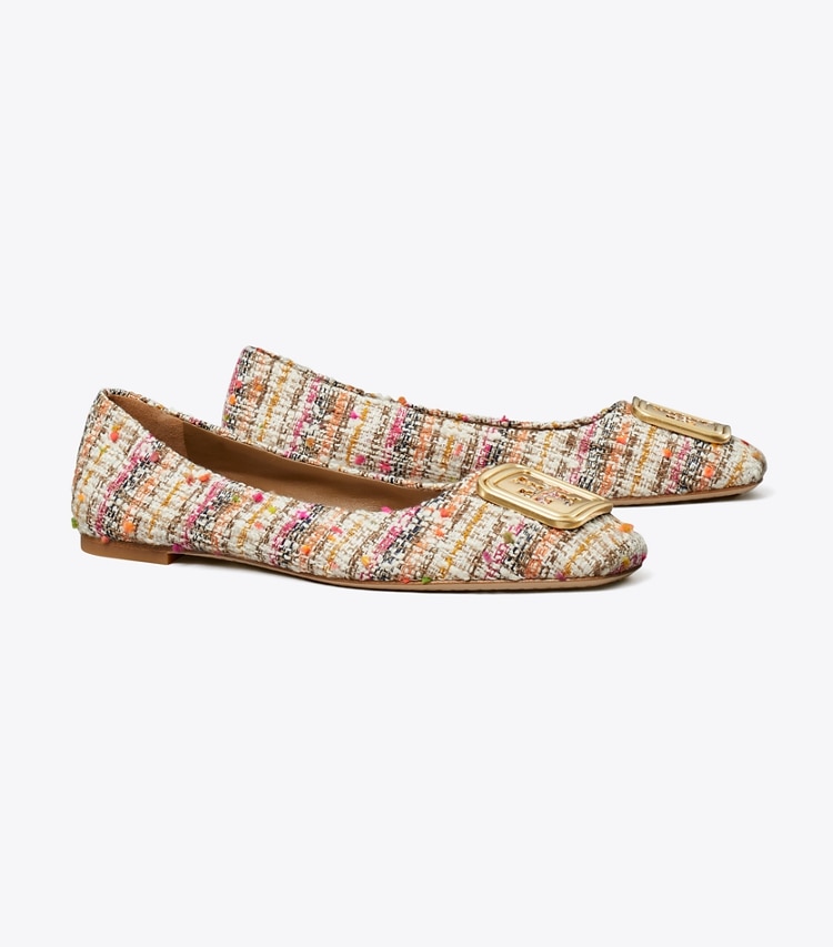 TORY BURCH GEORGIA BALLET - Pink / Orange