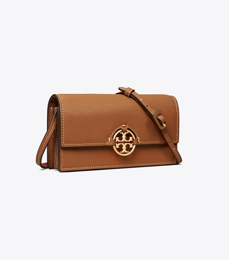 TORY BURCH MILLER WALLET CROSSBODY - Light Umber - Click Image to Close