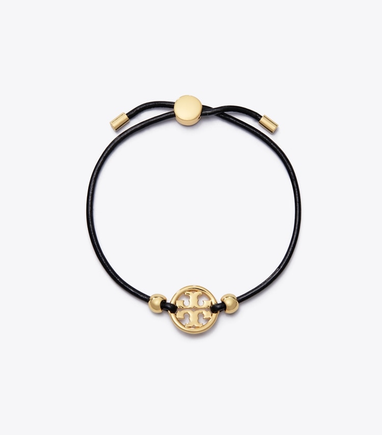 TORY BURCH MILLER SLIDER BRACELET - Tory Gold / Black