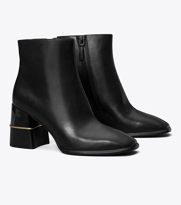 TORY BURCH LEATHER ANKLE BOOT - Perfect Black