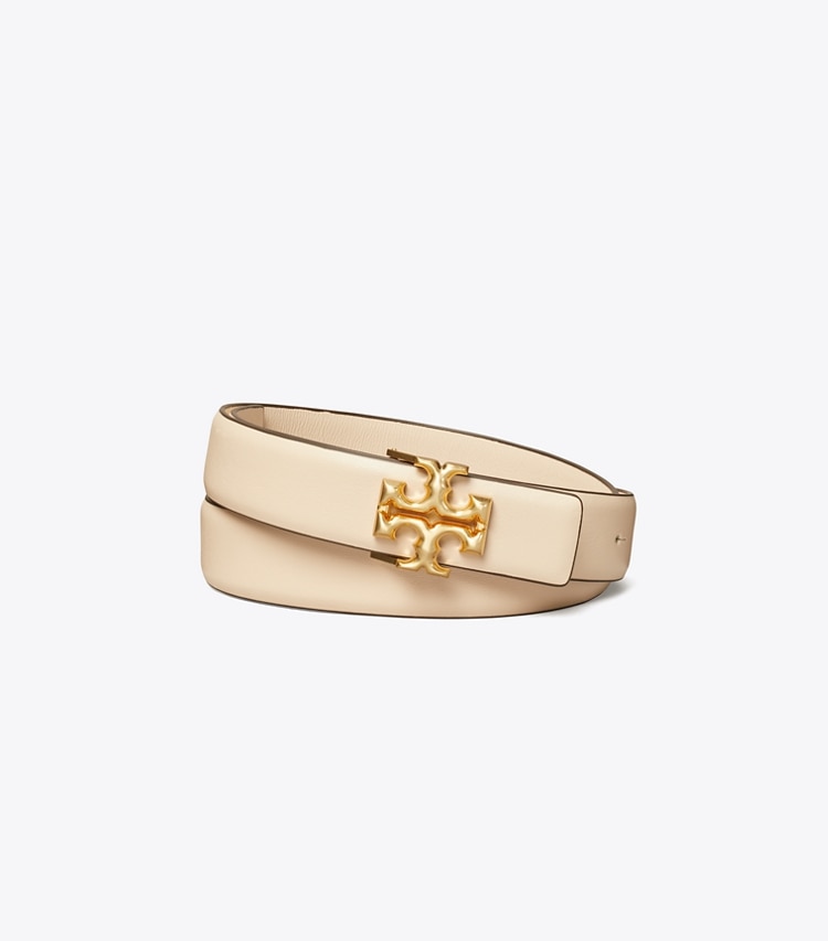 TORY BURCH 1"ELEANOR BELT - New Cream / Gold