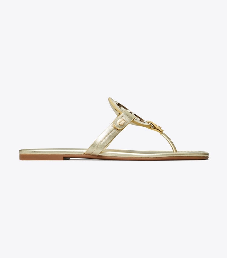 TORY BURCH MILLER METALLIC SANDAL - Spark Gold - Click Image to Close