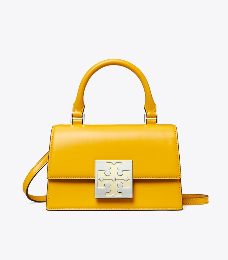 TORY BURCH BON BON COLORBLOCK MINI BAG - Golden Crest - Click Image to Close