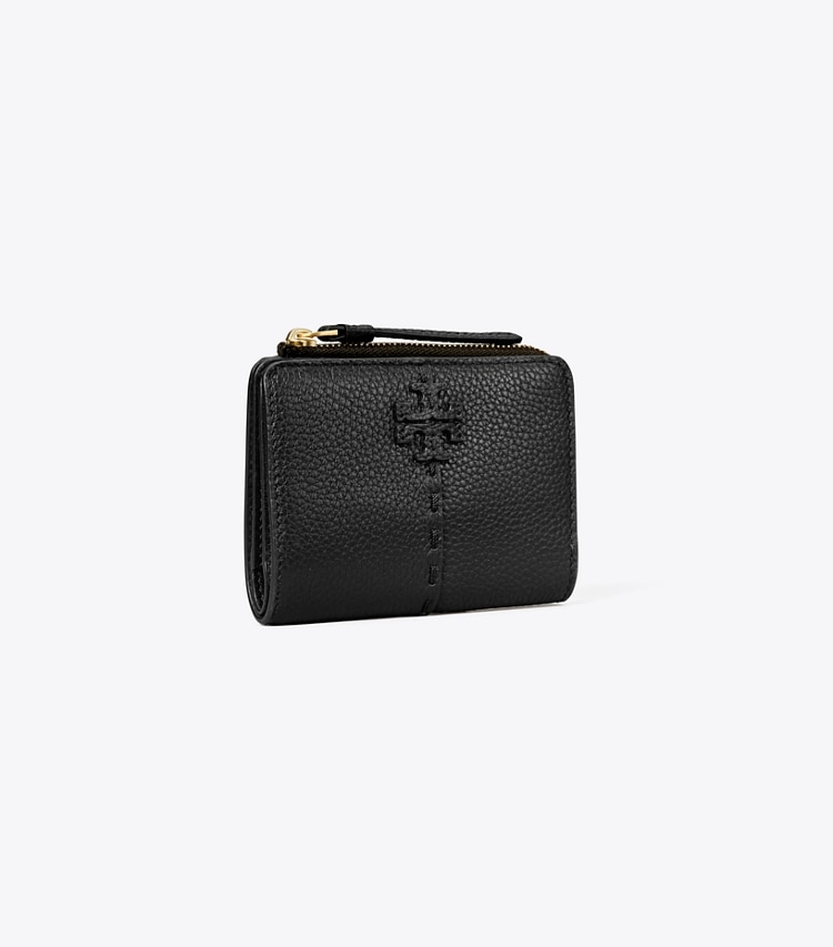 TORY BURCH MCGRAW BI-FOLD WALLET - Black