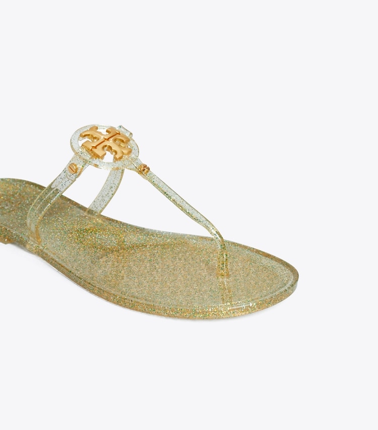 TORY BURCH MINI MILLER JELLY SANDAL - Silver / Gold