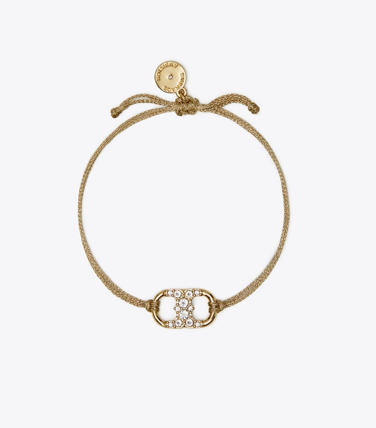 TORY BURCH EMBRACE AMBITION PAVe BRACELET - Tory Gold / Gold / Crystal