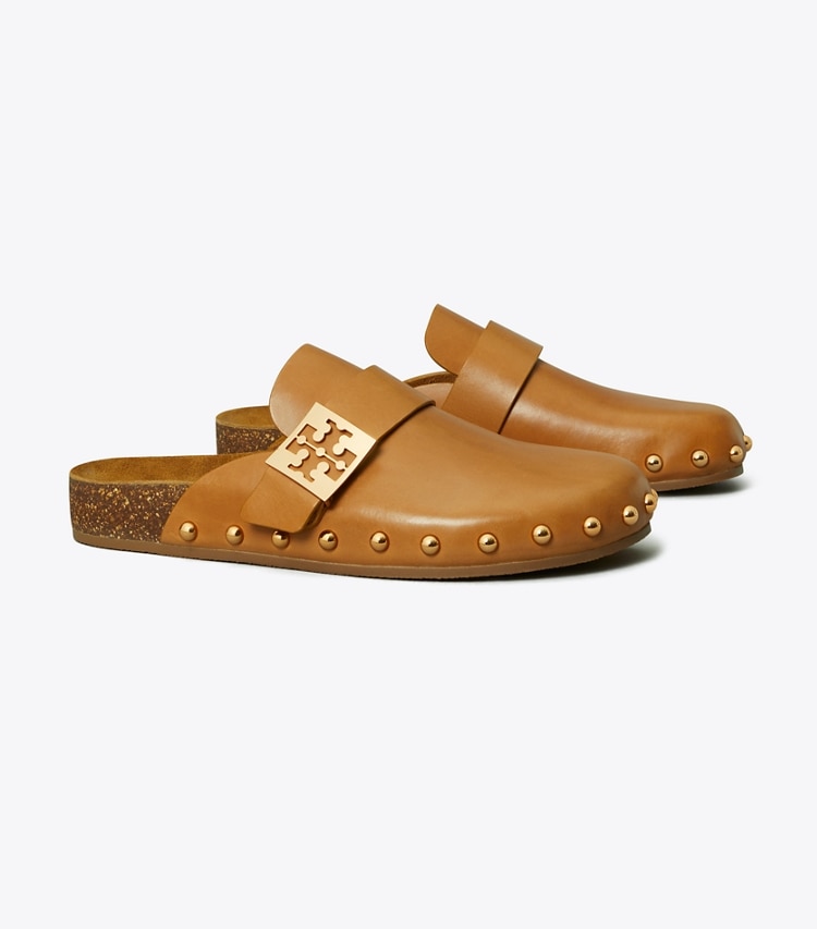 TORY BURCH MELLOW STUDDED MULE - Caramel Corn