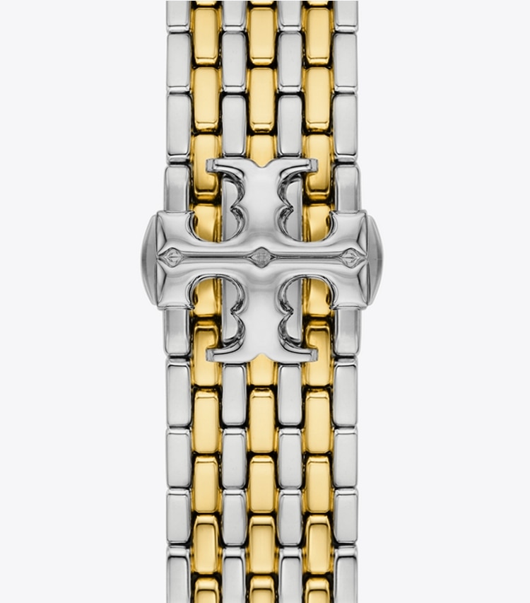 TORY BURCH ELEANOR BAND FOR APPLE WATCH, TWO-TONE GOLD/STAINLESS STEEL - 2 Tone