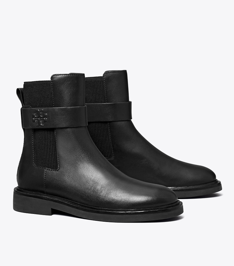 TORY BURCH DOUBLE T CHELSEA BOOT - Perfect Black / Perfect Black